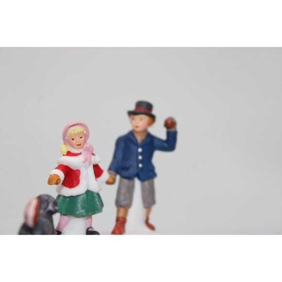 Dept 56 Dickens Village - Playing with a Puppy - Picture 4 of 5